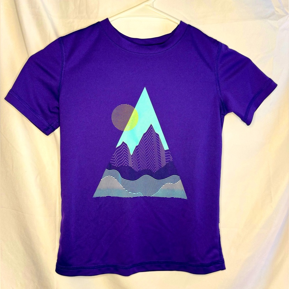 Boys Purple Athletic Shirt, All in Motion, Size: XS
